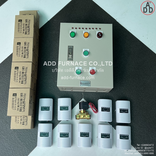 ควบคุมตรวจจับแก๊สรั่ว9จุด(โซลินอยด์วาล์ว)Yamataha-GLD-12 9Point Application With Gas Solenoid Valve(20)